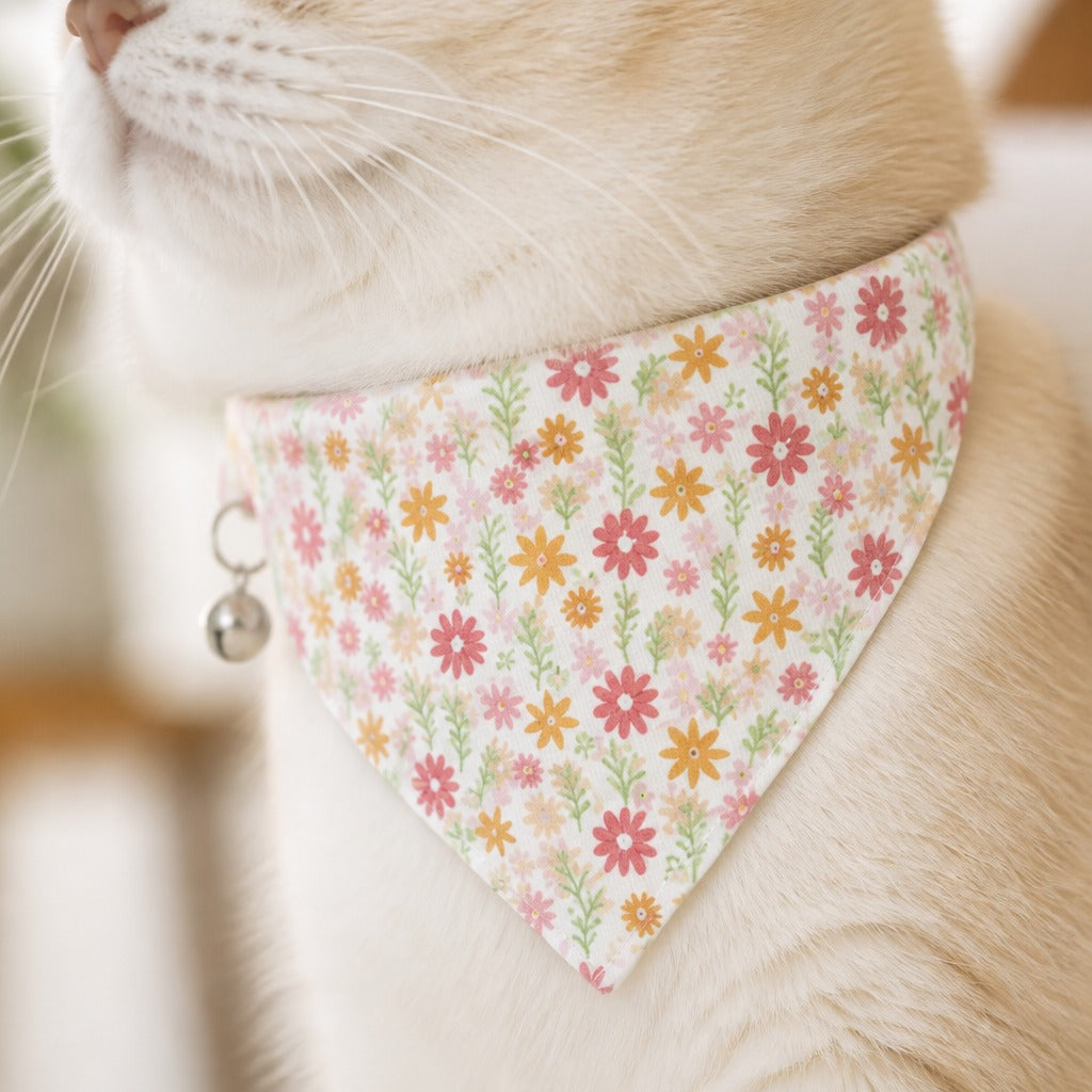 Blooming Meadow Floral Cat Bandana