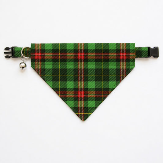 Forest Highlander Tartan Cat Bandana